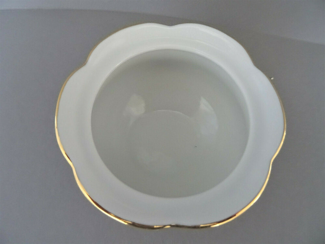 マイセンBフォームのシュガーポット、金とブロンズと花々の装飾、一級品。