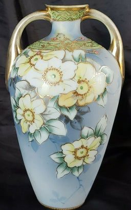 オルードノリタケ ラスター彩水仙文三足盤 M印（1910～1921年頃） オ