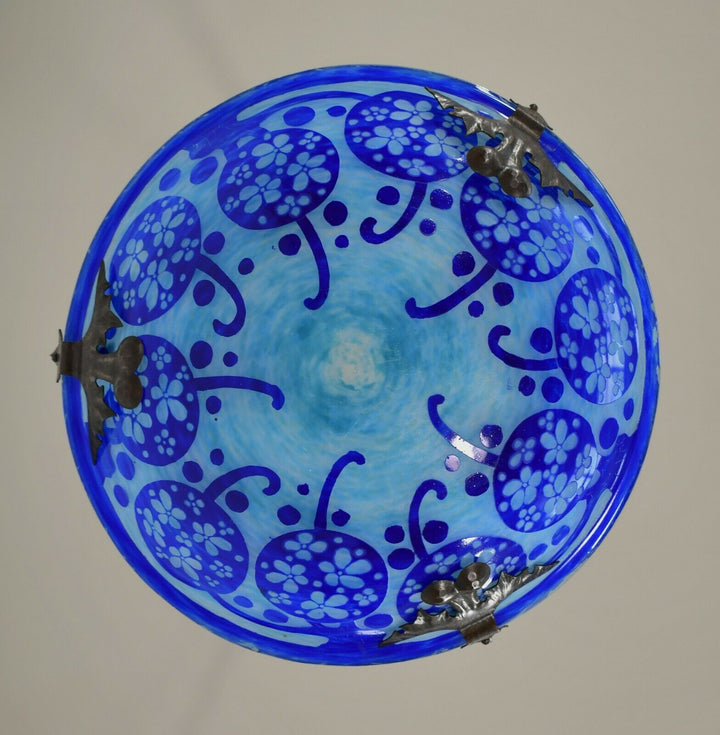 ル・ヴェール・フランセ（シュナイダー兄弟）　青のアールデコ様式シャンデリア