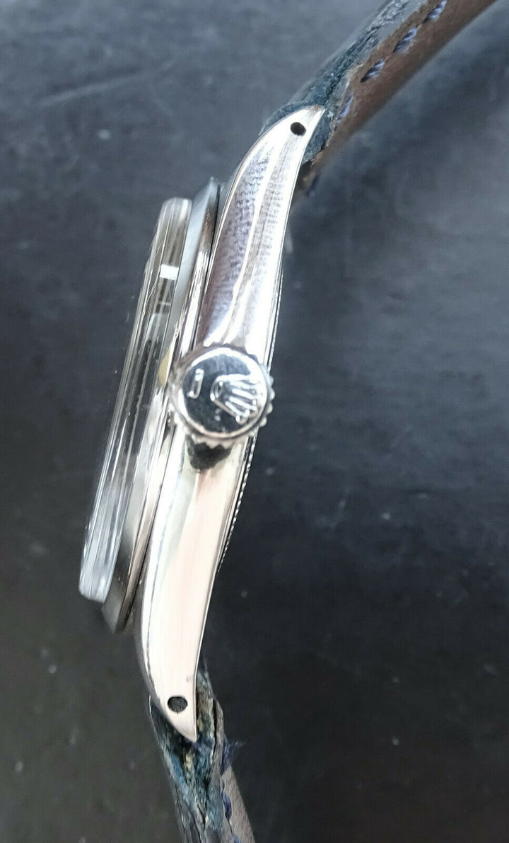 ♛ Rolex Oyster Precision Black 34 mm 6426 Vintage Elegant Men's Watch 1969