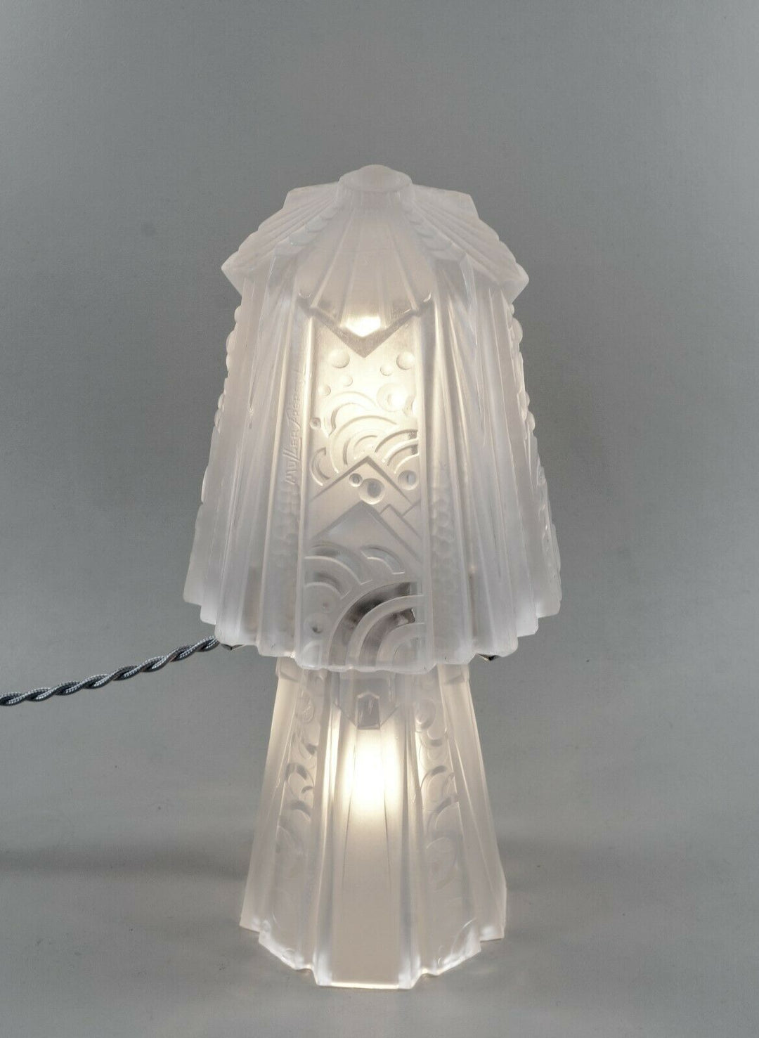 ミューラー兄弟　フランス　アールデコ調　マッシュルーム型ランプ　1930年