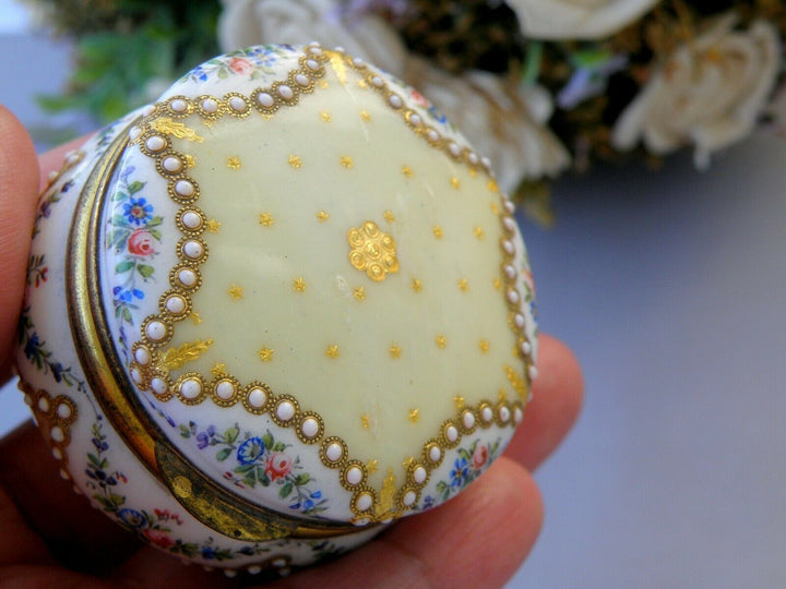Sevres Antique Enamel Box Fabulous Decor