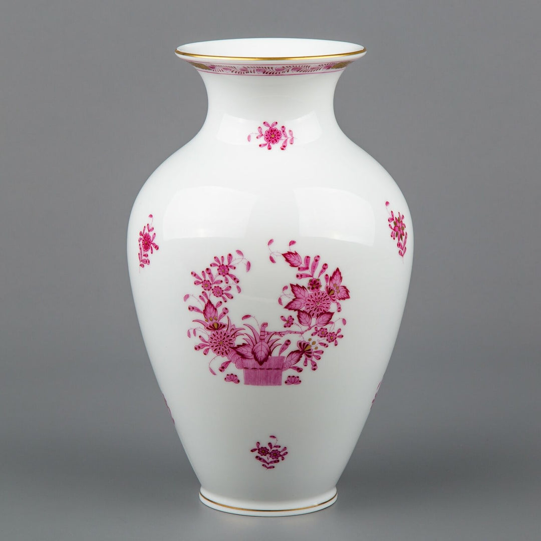 ヘレンド　インドの華　ピンク　花瓶