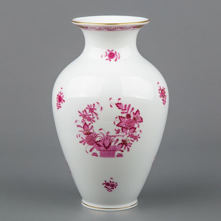 ヘレンド　インドの華　ピンク　花瓶