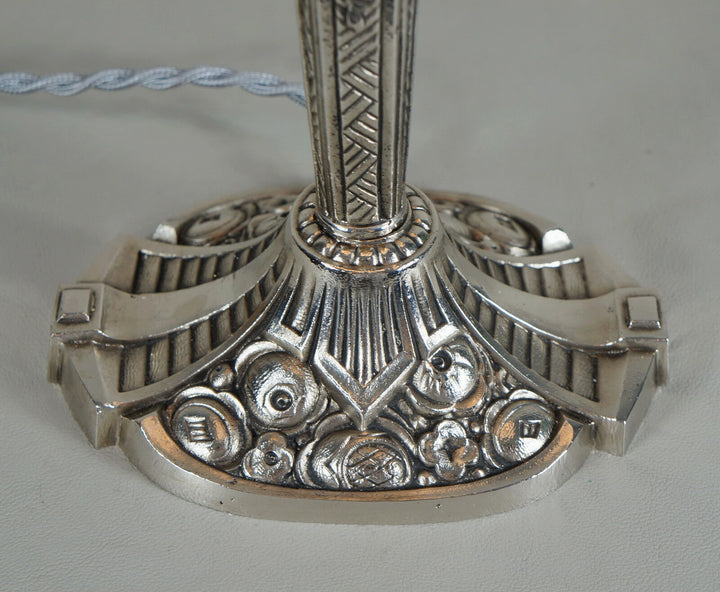 J.GAUTHIER : French 1930 art deco lamp signed J.Robert . EJG muller era