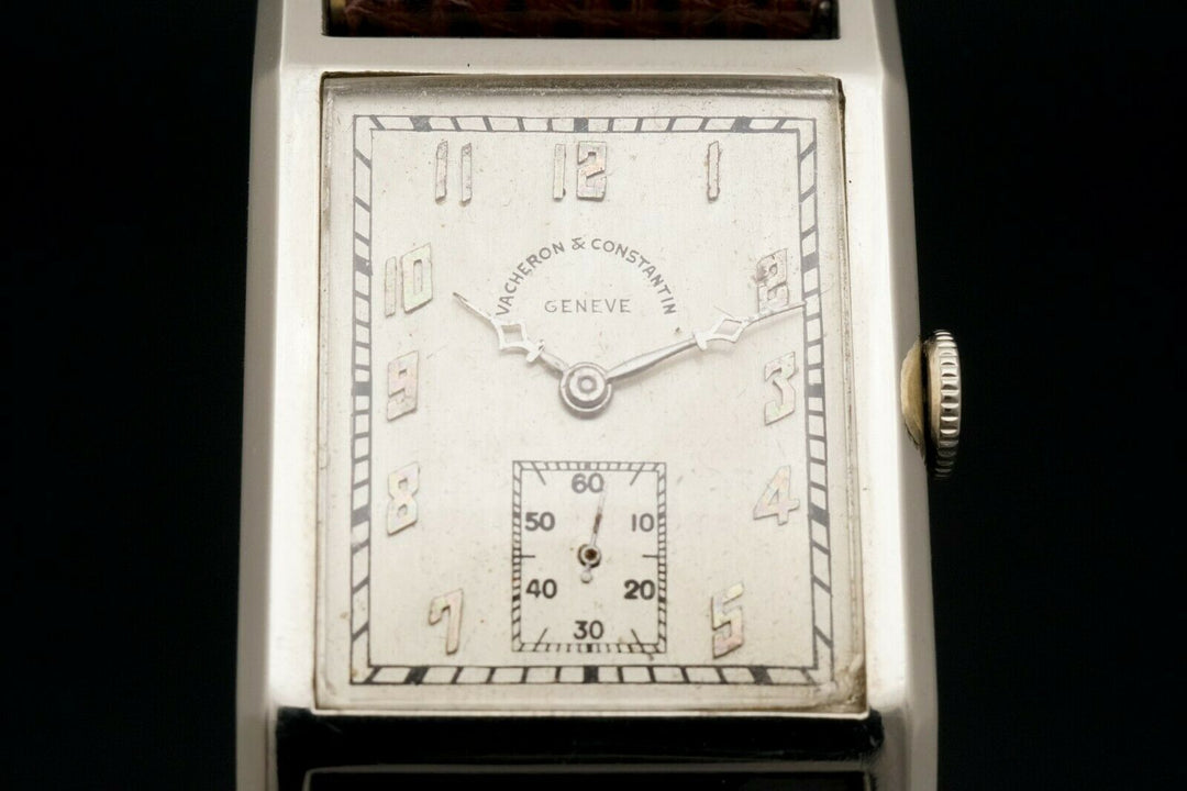 Vintage 18k White Gold Vacheron Constantin Men's Manual Wind Wristwatch