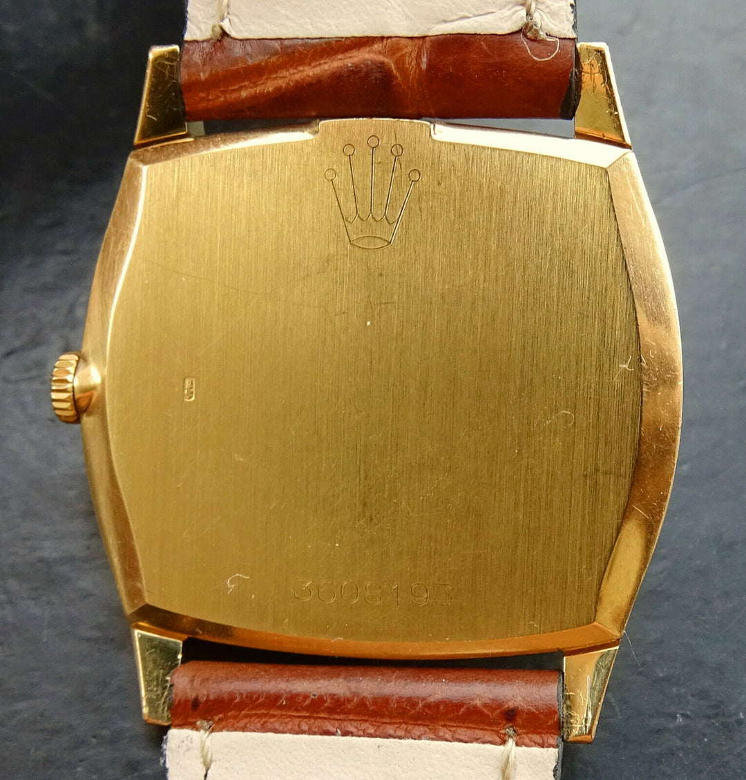 ♛ Rolex Cellini Yellow Gold 18K 750 Ref.3805 Vintage Luxury Men's Watch from 1980