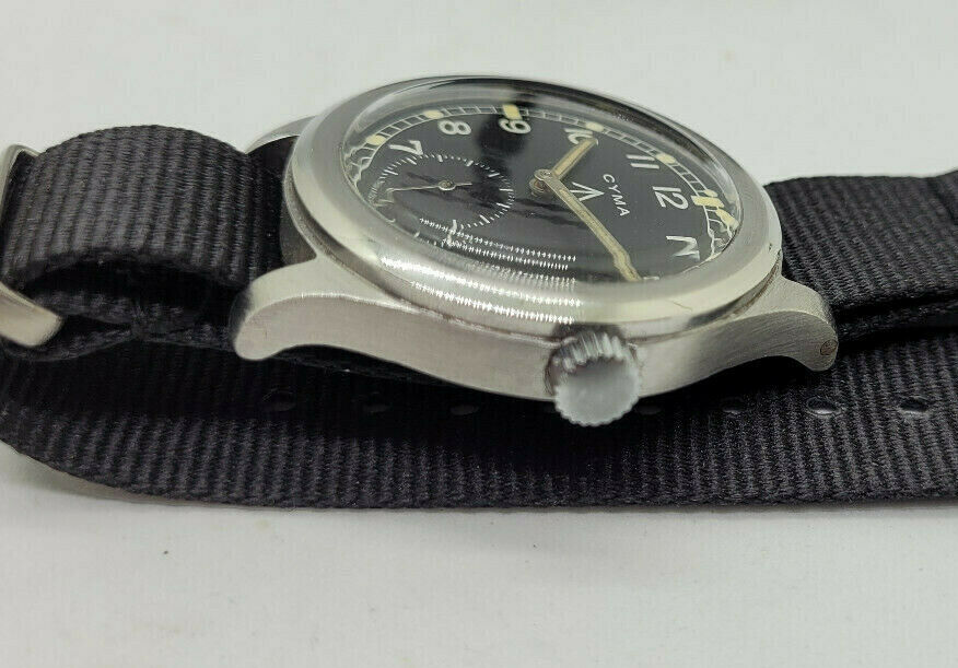 1940年代 WW2 シーマ ミリタリー ダーティ・ダース　ブラックダイヤル メンズ 腕時計 P14392 19392