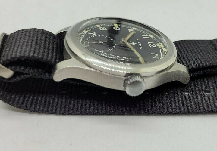 1940年代 WW2 シーマ ミリタリー ダーティ・ダース　ブラックダイヤル メンズ 腕時計 P14392 19392