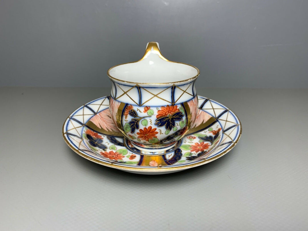 MEISSEN GEDECK 2-TLG TASSE UT IMARI BEMALUNG VIEL GOLD BLUMEN 1.WAHL 19.JHD Nr.2