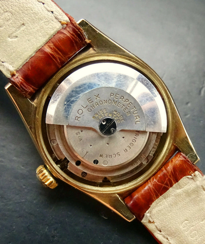 ♛ Rolex Oyster Bubble Back 5011 Yellow Gold 14K 585 Automatic Chronometer 1950s