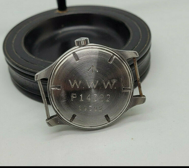 1940年代 WW2 シーマ ミリタリー ダーティ・ダース　ブラックダイヤル メンズ 腕時計 P14392 19392