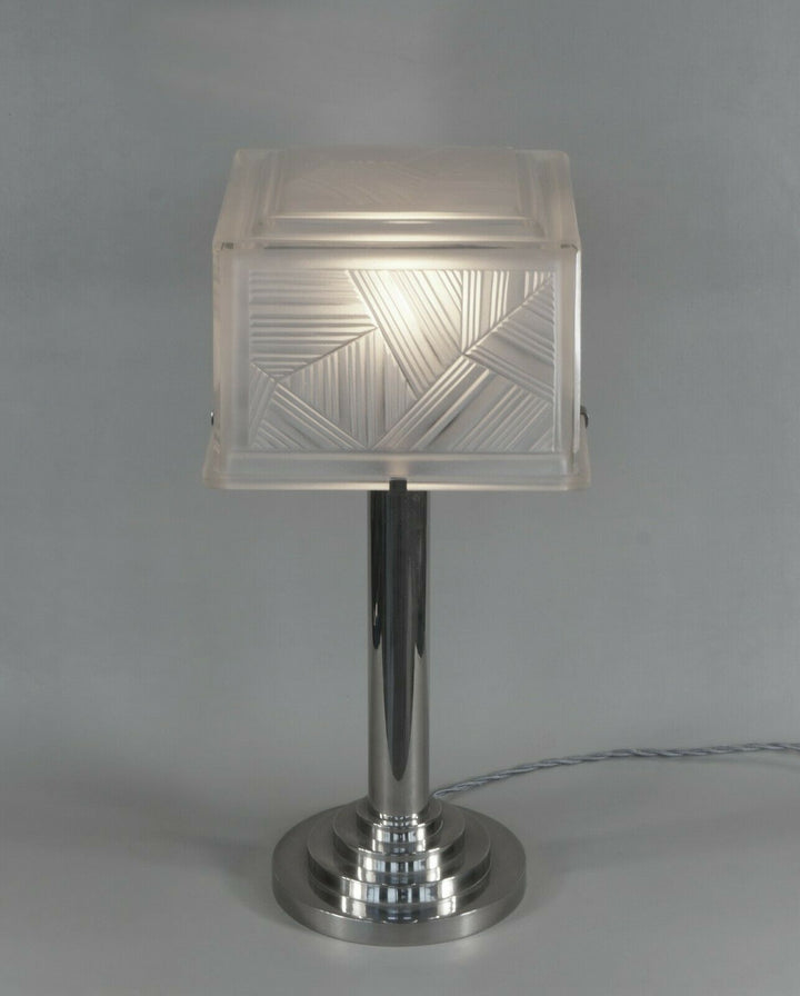 SABINO : large French 1930 art deco lamp ................ muller daum era France