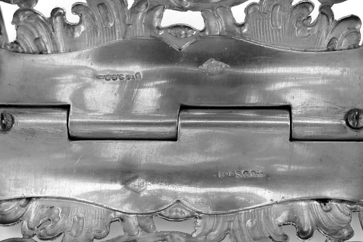 Debain French All Sterling Silver Asparagus, Sandwiches Grip, Art Nouveau