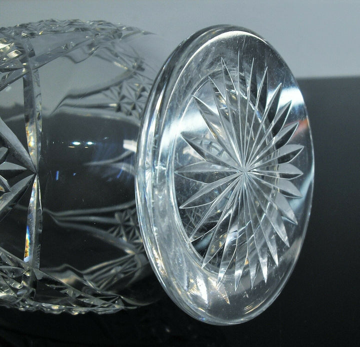 Antique Large Carafe Crystal Size Moulded Epiron Baccarat Front 1936