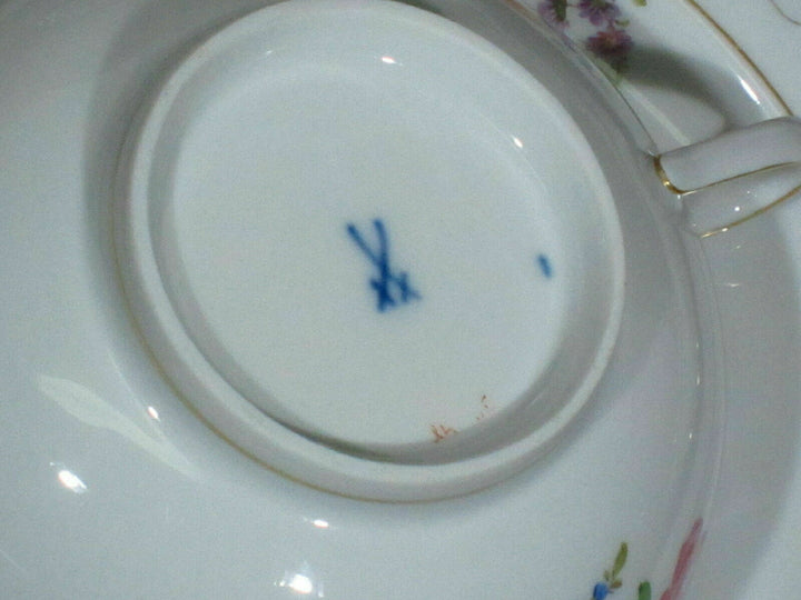 MEISSEN A-KANTE BLUMEN 26TL. SPEISE SERVICE SET FÜR 6 PERSONEN 1.WAHL