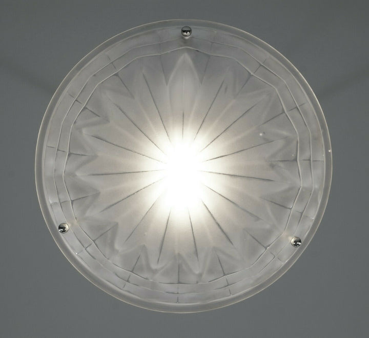 DEGUE : FRENCH 1930 ART DECO PENDANT ........ chandelier lamp muller era France