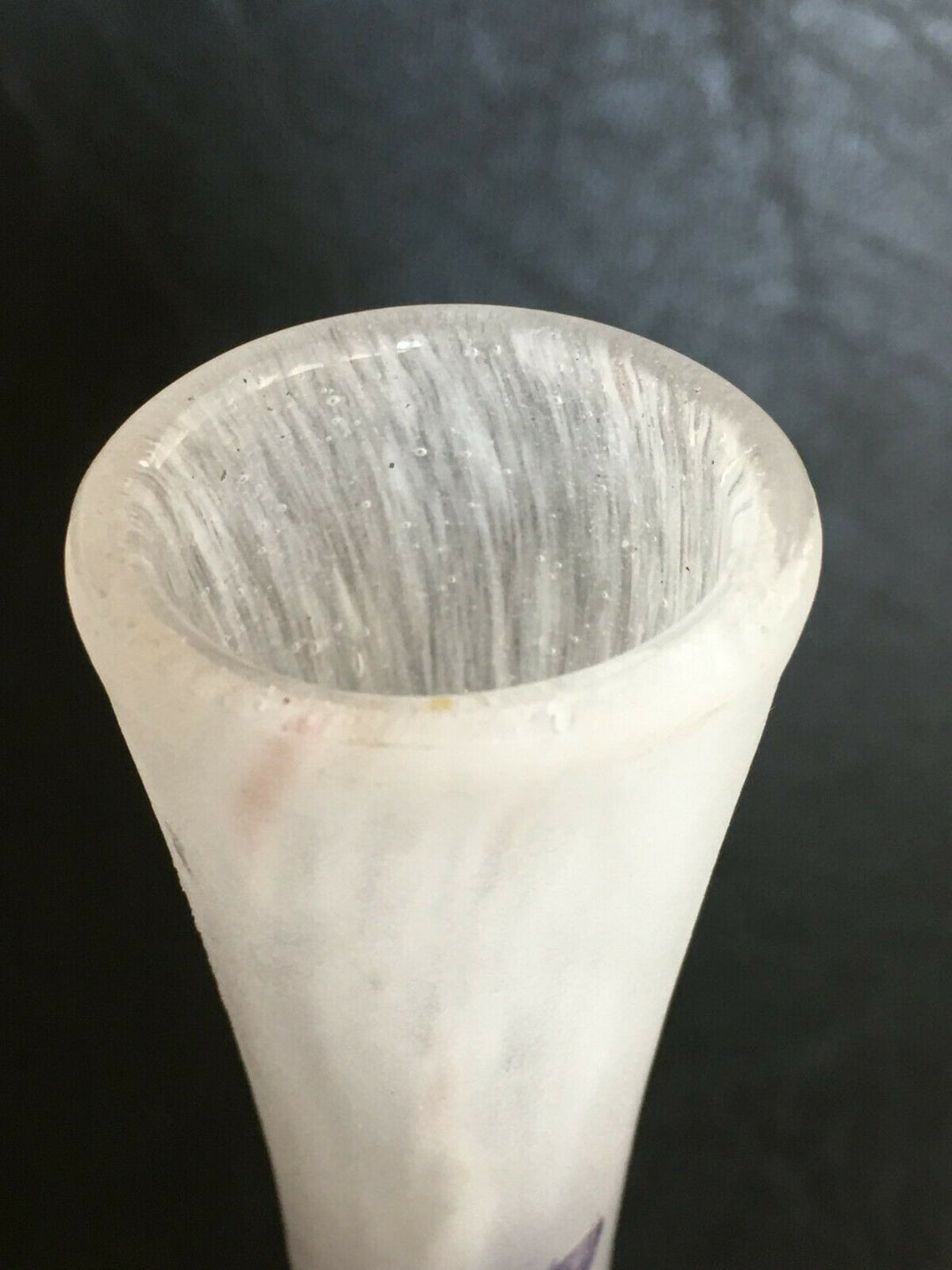 ドーム兄弟(DAUM NANCY)大根の花のくびれ型花瓶 1900年代