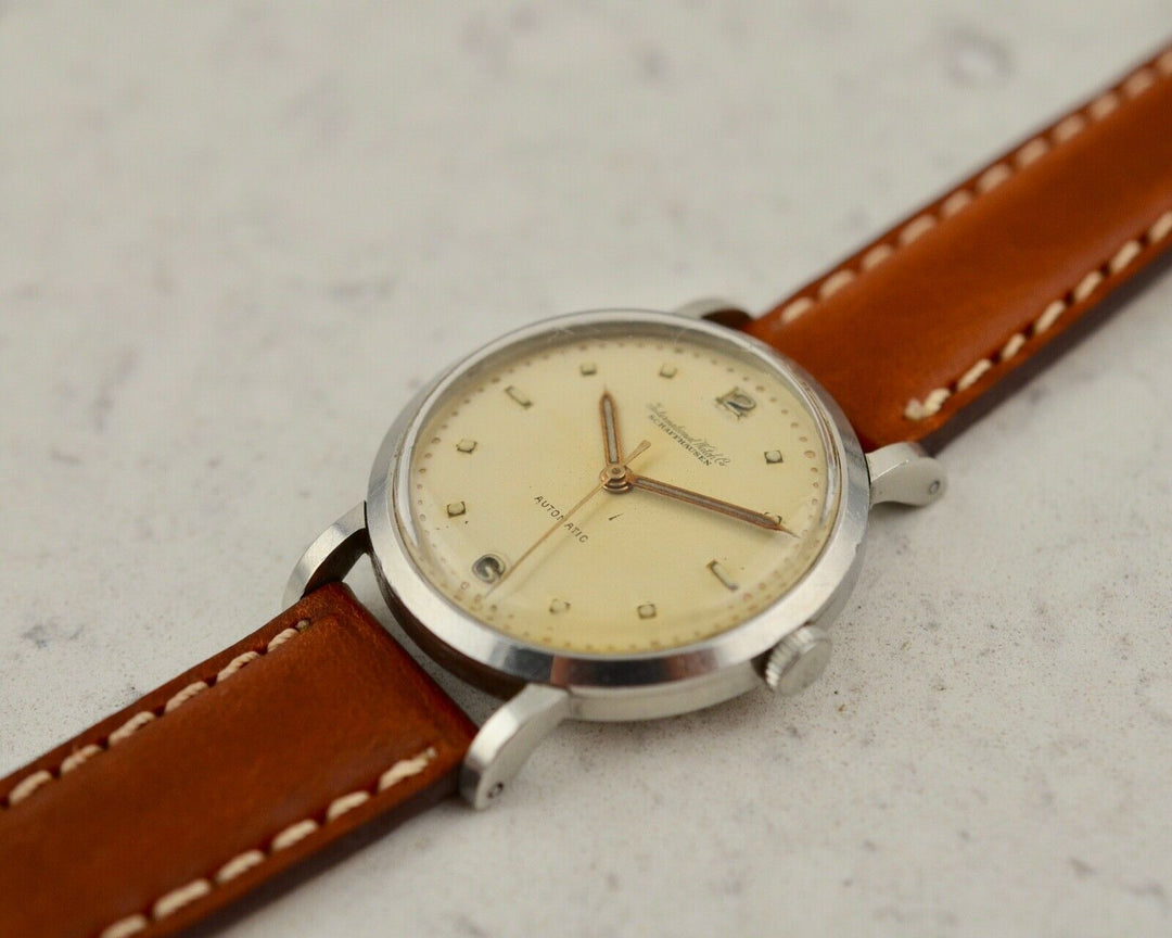 1955年　ヴィンテージ IWCシャフハウゼン　オートマチック　カラトラバ　腕時計 cal.85 スチール製