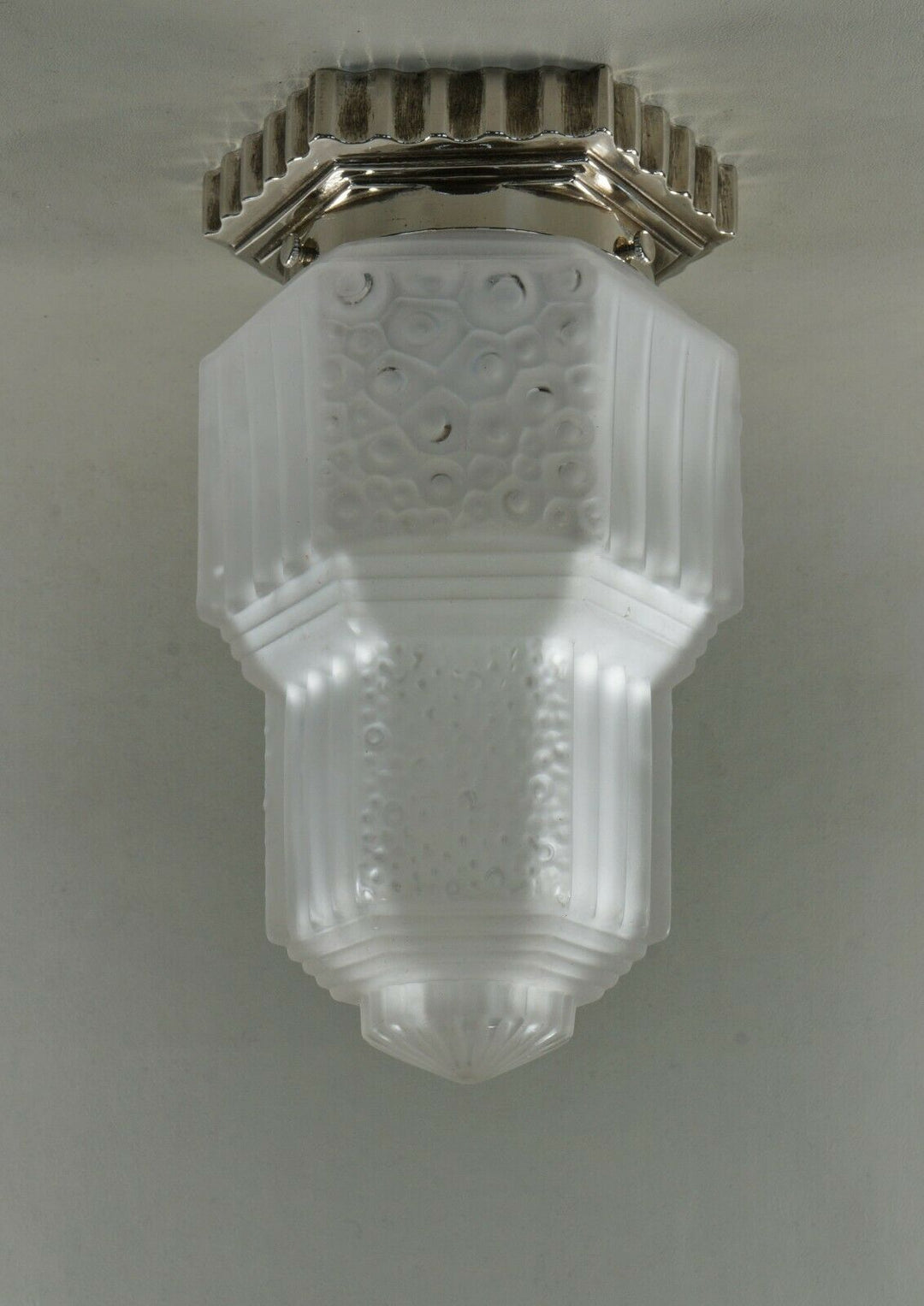 HUBENS & MULLER : FRENCH 1930 ART DECO FLUSH MOUNT .... chandelier lamp pendant