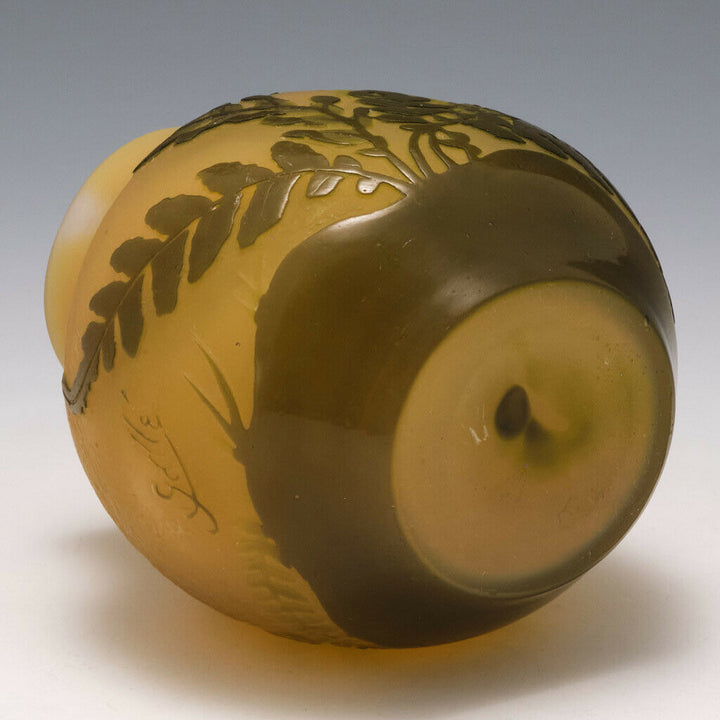 A Small Galle Cameo Glass Vase c1910
