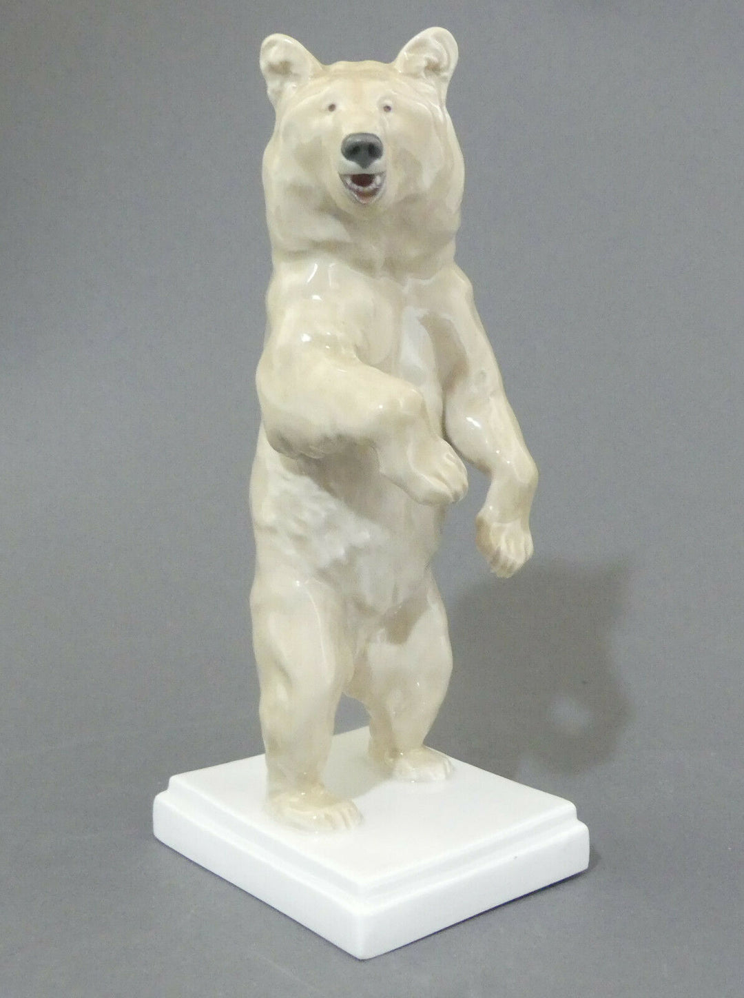 ⚔ Meissen Bär stehend Braunbär Figur V125 TOP 1.Wahl - Erich Hösel Pfeifferzeit