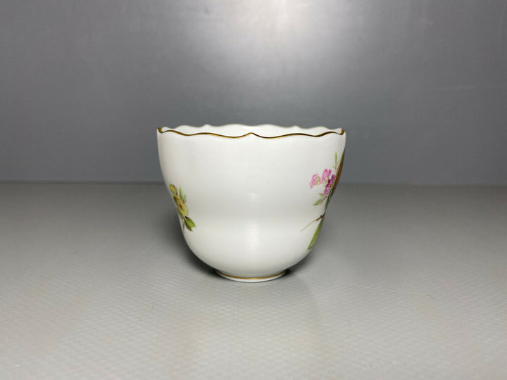 MEISSEN MOKKA GEDECK 2-TLG TASSE UT OBST FRÜCHTE MALEREI WALNUSS BEEREN BLUMEN