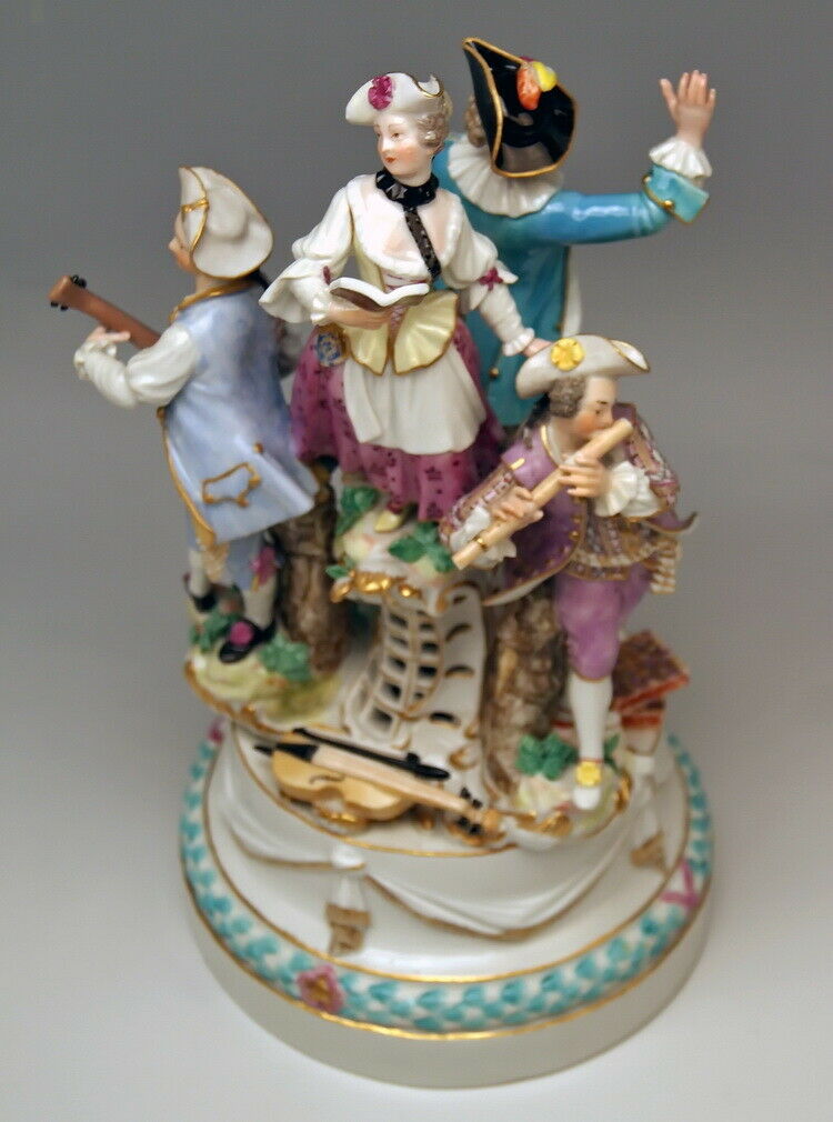 邁森 MEISSEN マイセン FIGUR GRUPPE 4 MUSIKANTEN 4 MUSICIANS J. J. KAENDLER UM 1770