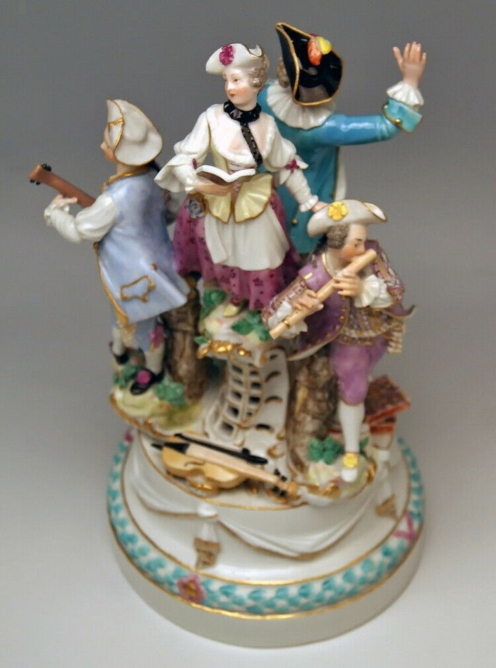 邁森 MEISSEN マイセン FIGUR GRUPPE 4 MUSIKANTEN 4 MUSICIANS J. J. KAENDLER UM 1770