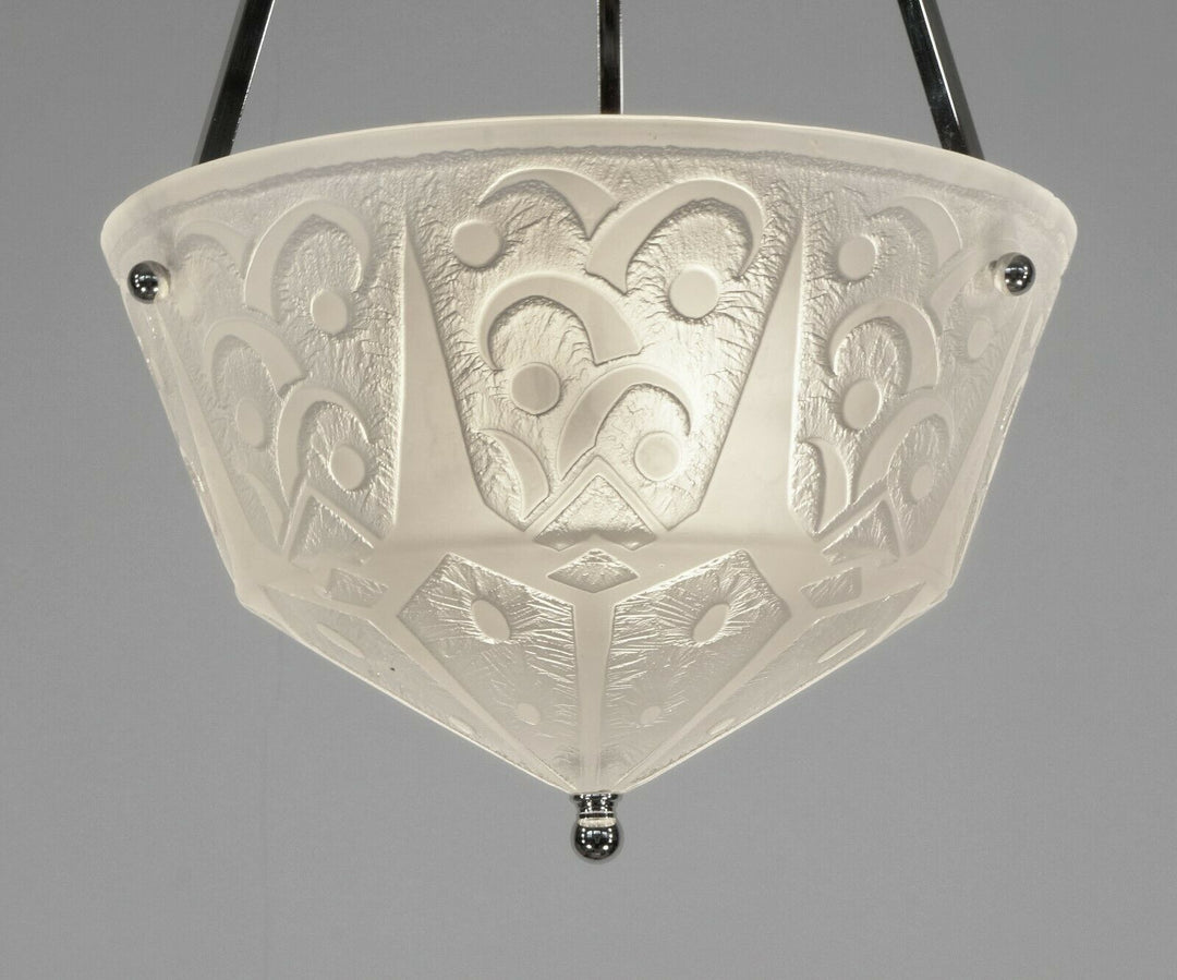 ドーム兄弟　アールデコ調　シャンデリア　1925年製