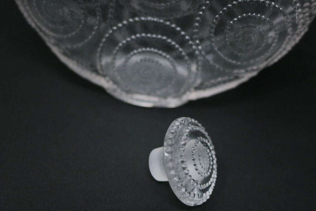 Rene Lalique Clear Glass 'Forvil 8 Relief' Perfume bottle