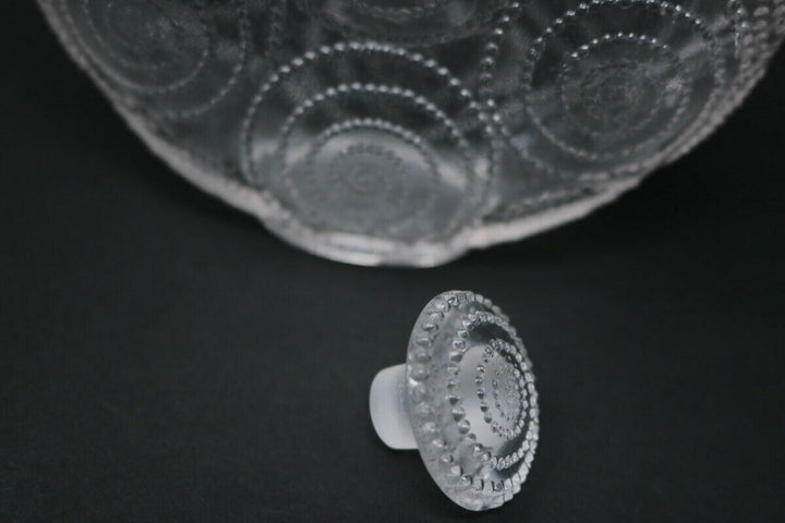 Rene Lalique Clear Glass 'Forvil 8 Relief' Perfume bottle