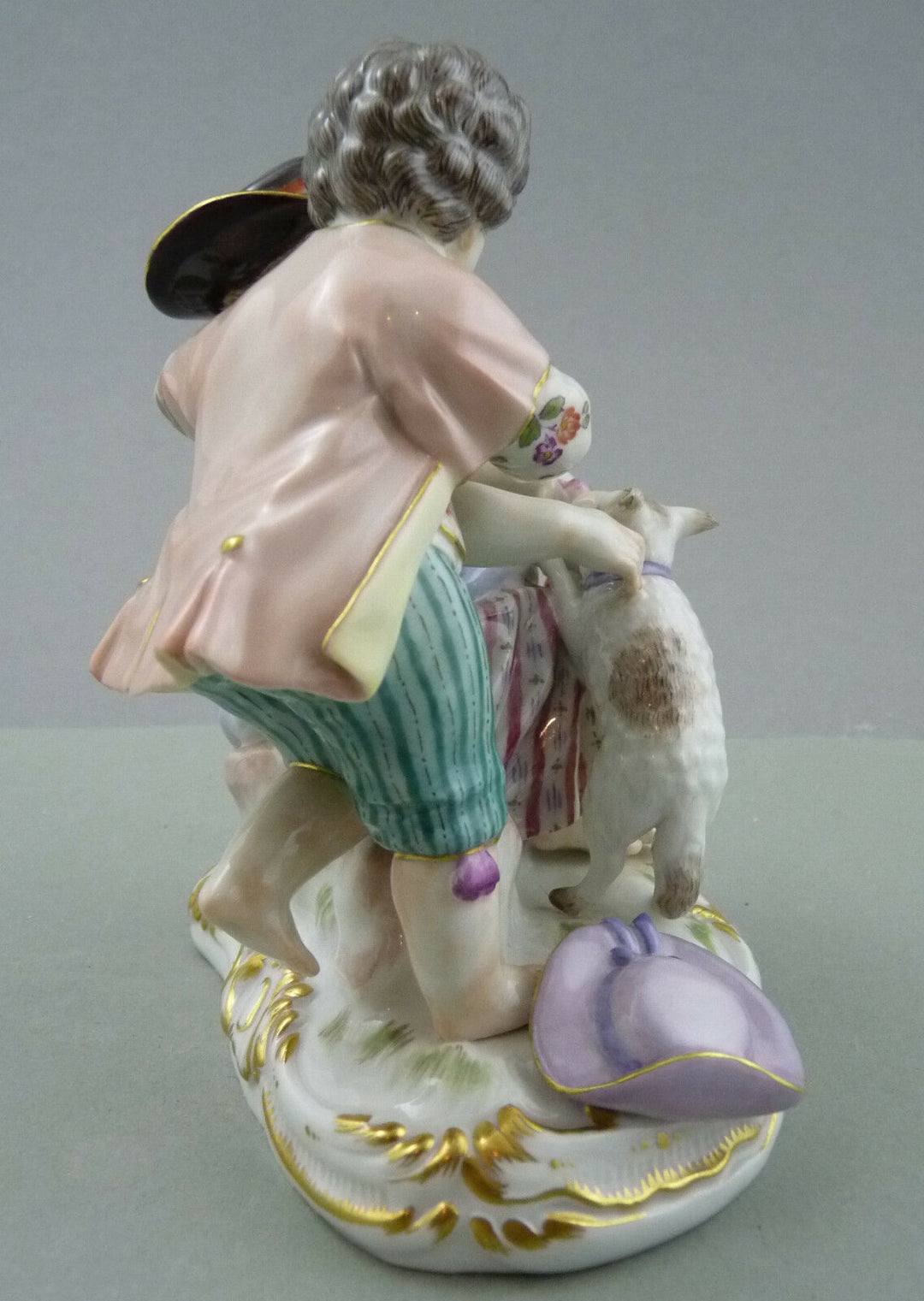 NP 6.416,- € Figur Paar Schäferkinder mit Schaf 61050 Meissen TOP 1.Wahl Gruppe