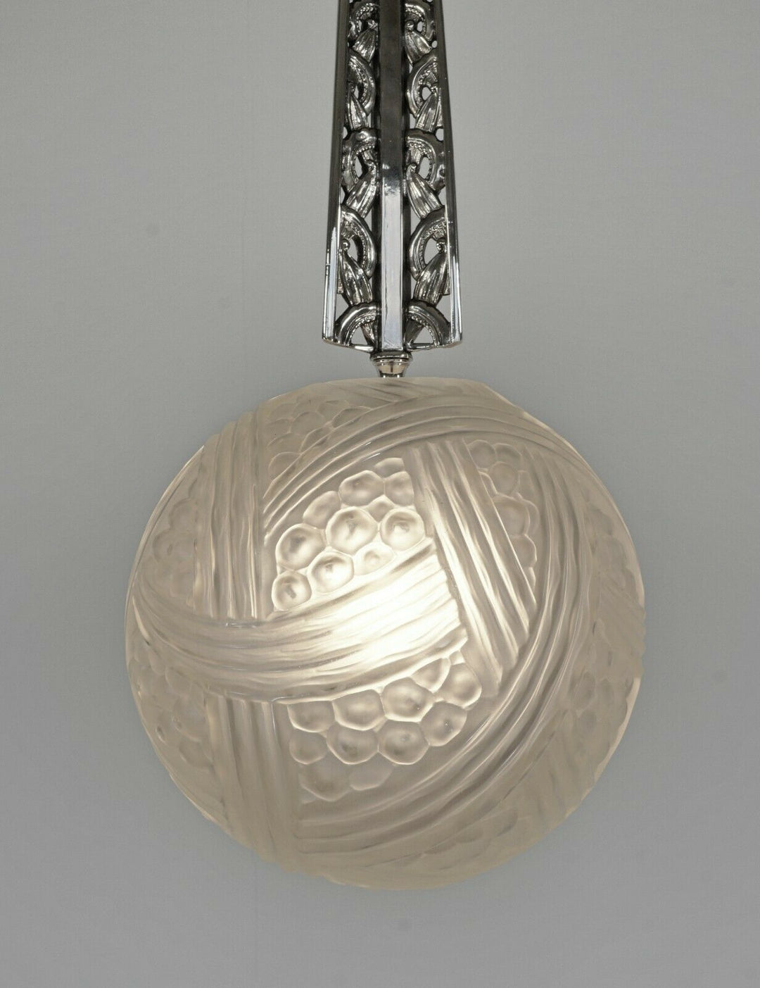 GUILLAUMIN ET BACHMANN & HANOTS : FRENCH 1930 ART DECO PENDANT LAMP ..... france