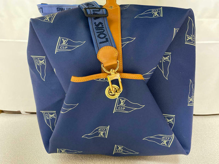 AUTH LOUIS VUITTON CUP 1992 BOSTON BLUE SAC MARIN LUGGAGE TRAVEL BAG LV205