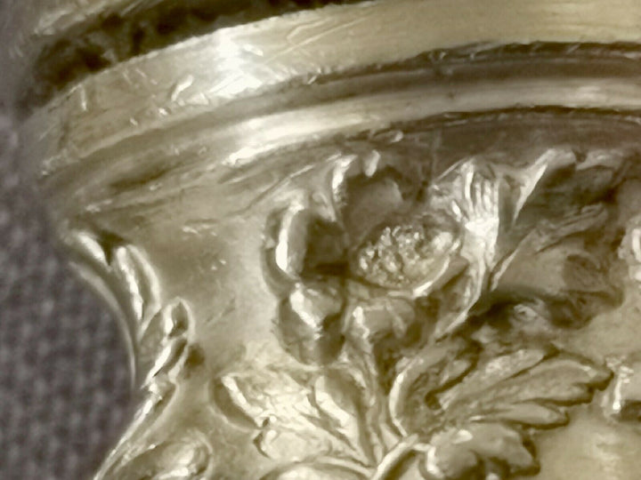 Solid Silver Puiforcat Modern Foliage Covered Service A Fish l2