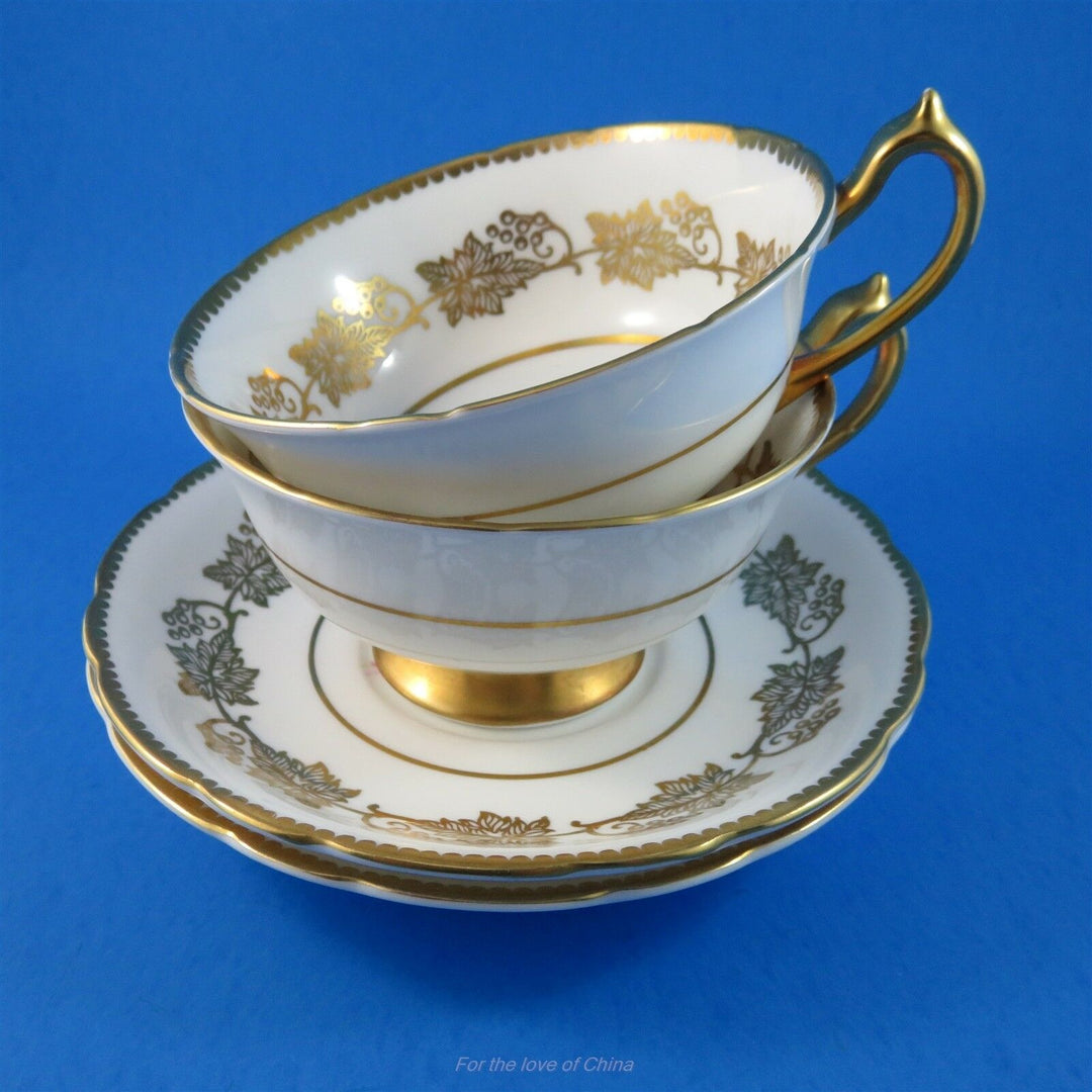 パラゴン　カラフルな果物とぶどうの蔓のカップ&ソーサー