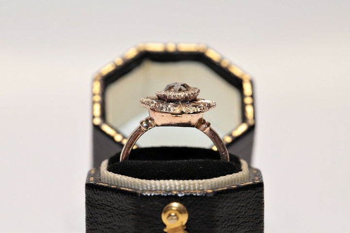 アンティーク オリジナル オスマン 8K ナチュラルローズカットダイヤモンドのリング