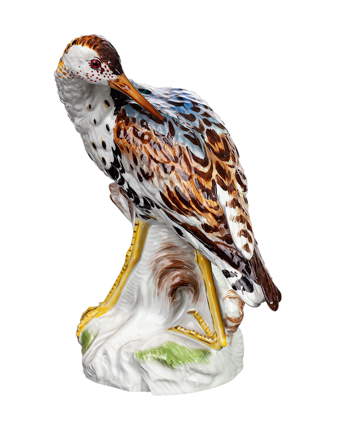 マイセン人形　シギ　動物　一級品モデル　77186　1989年　高さ20.5cm