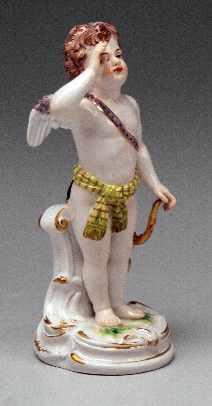 邁森 MEISSEN マイセン FIGUR AMORETTE AMOR CHERUB SALUTING A. RINGLER NR:O173 UM 1870