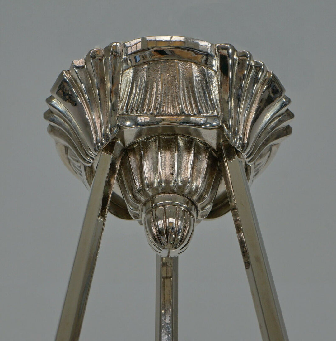 DEGUÉ & JAMAIN : FRENCH 1930 ART DECO CHANDELIER ....... lamp muller era France