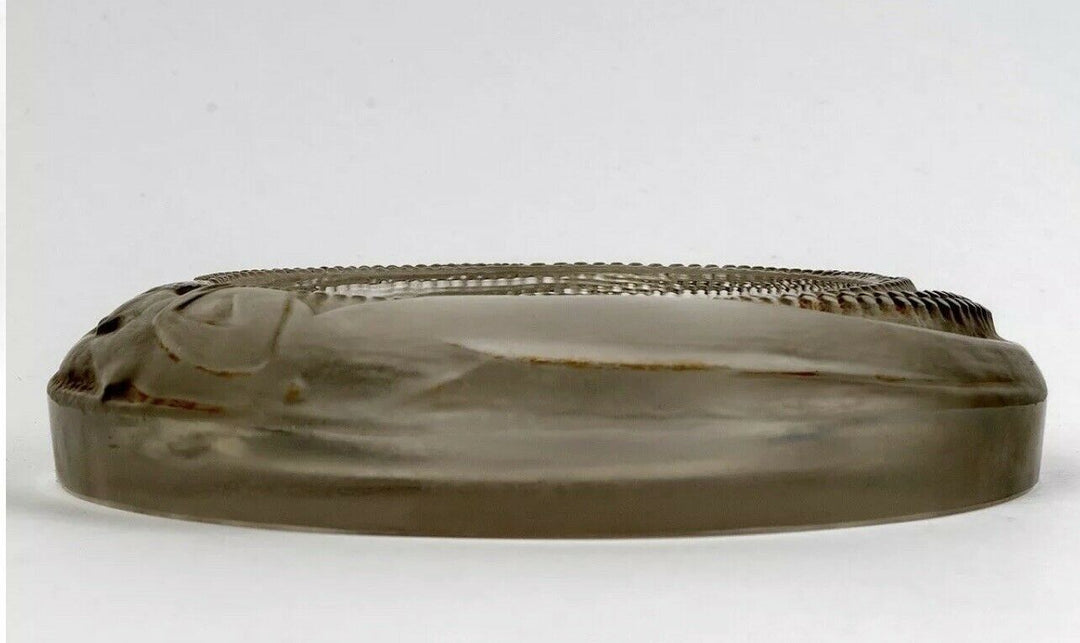 Cendrier Antheor Verre Blanc R.Lalique Astray Rene Lalique Frosted Glass Mermaid