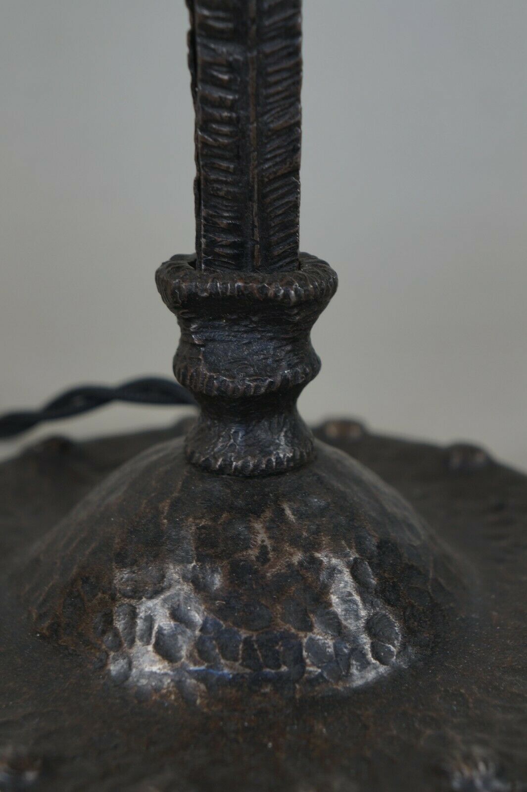 SCHNEIDER : FRENCH 1930 ART DECO LAMP .... wrought iron ............ 1925 France