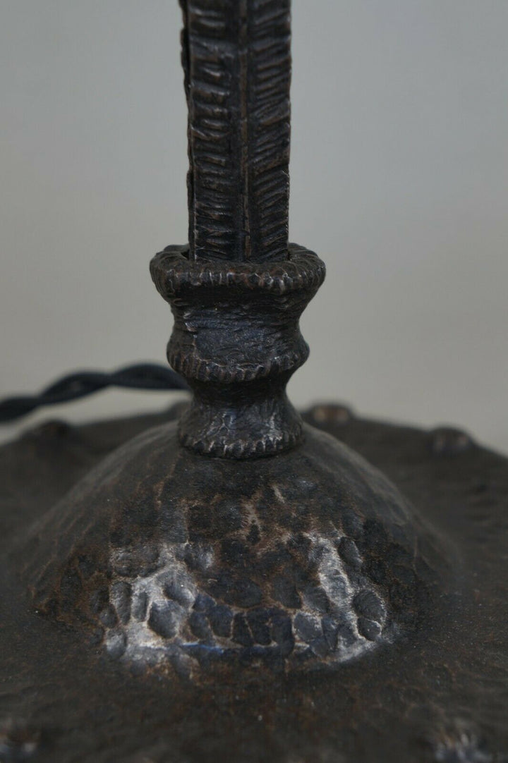 SCHNEIDER : FRENCH 1930 ART DECO LAMP .... wrought iron ............ 1925 France