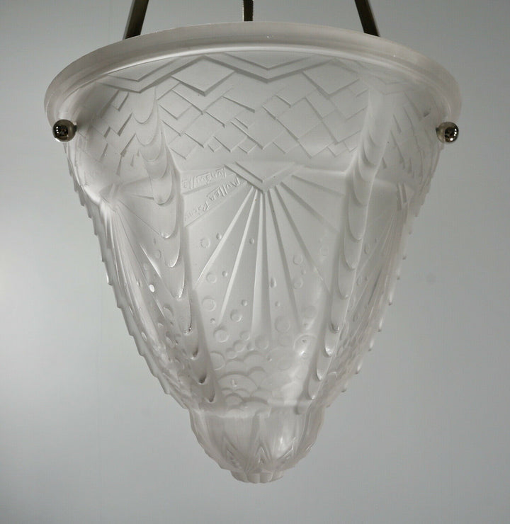 ミューラー兄弟　作：1930フランスアールデコ調シャンデリアランプ