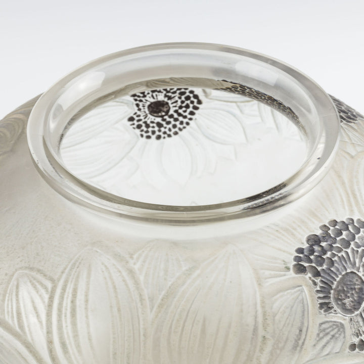 Rene Lalique Glass Dahlias Vase Designed 1923 Marcilhac 938