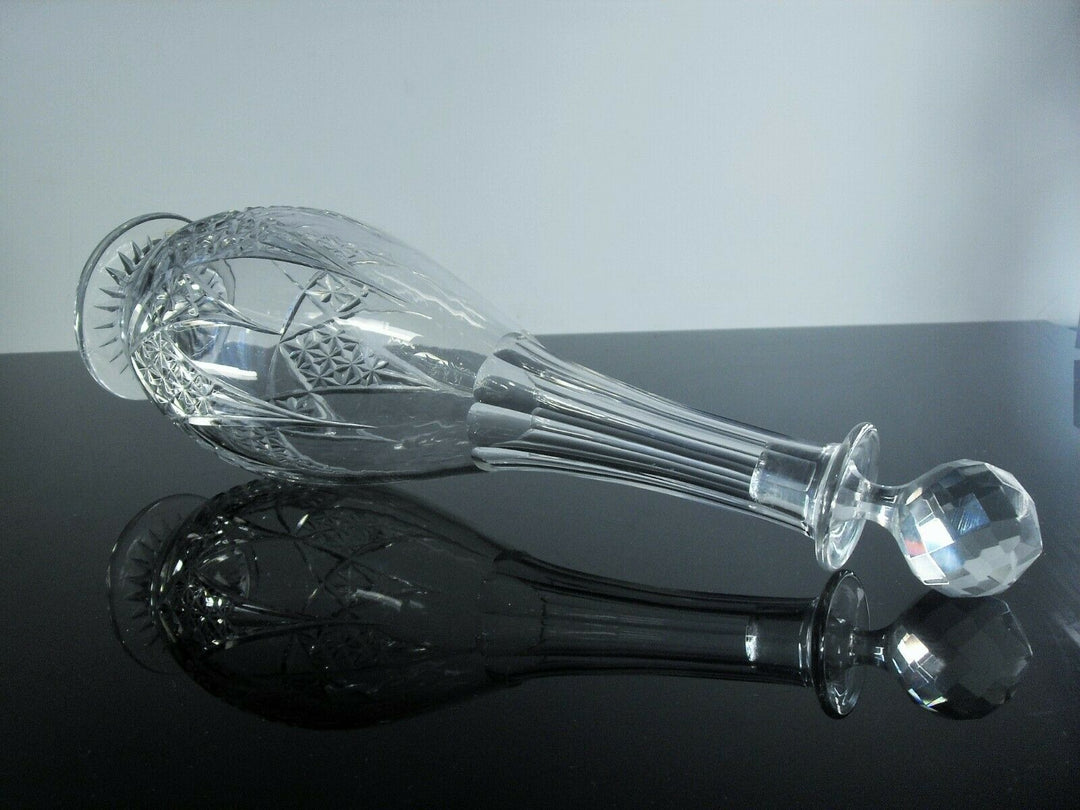 Antique Large Carafe Crystal Size Moulded Epiron Baccarat Front 1936