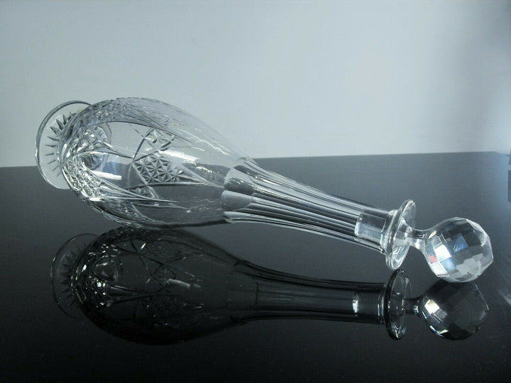 Antique Large Carafe Crystal Size Moulded Epiron Baccarat Front 1936