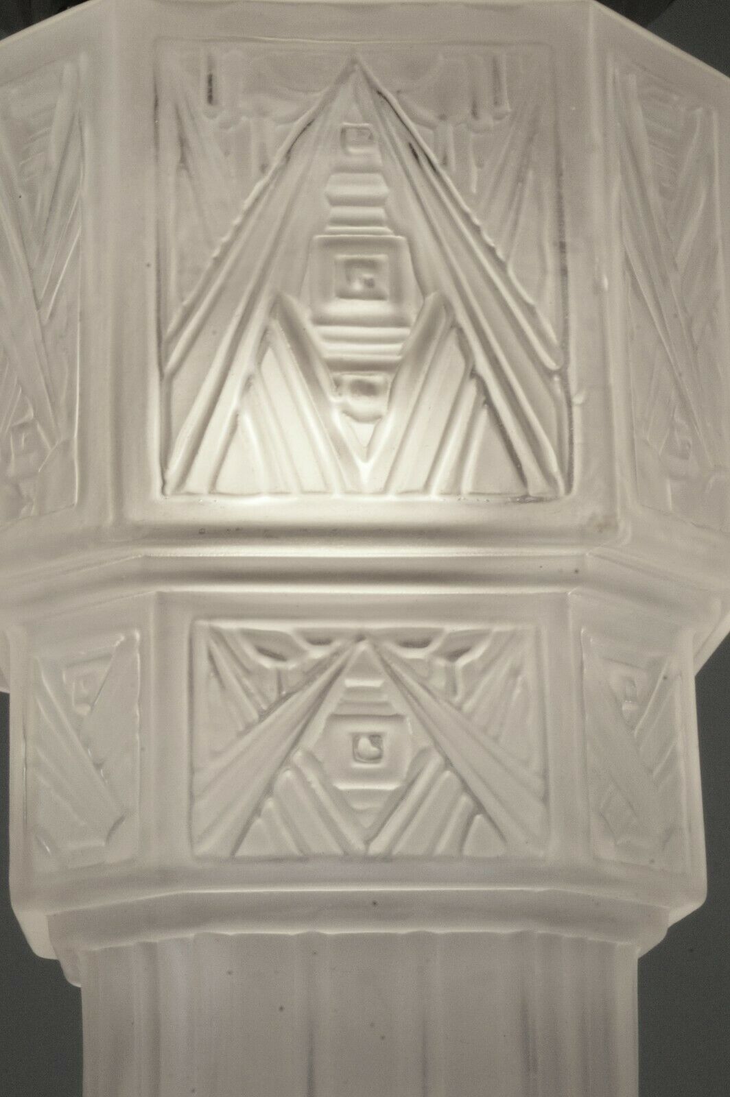 GEORGES LELEU : FRENCH 1930 ART DECO FLUSH MOUNT ...... chandelier lamp pendant