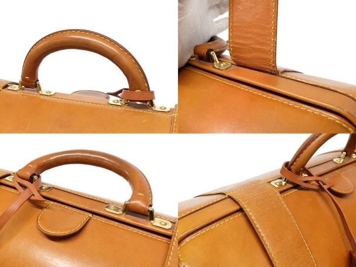 AUTH LOUIS VUITTON SPO Doctor Bag Travel Case Hand Bag Caramel Nomade